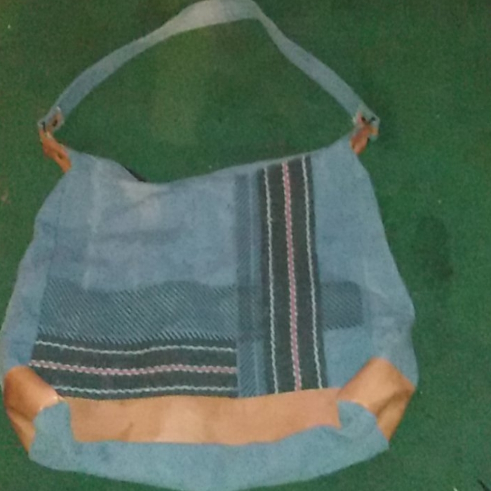 Blue jean purse